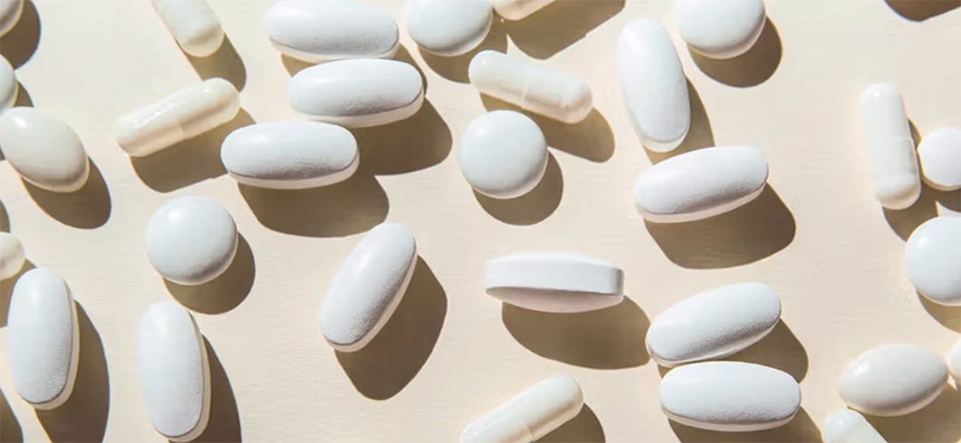 Banner image showing white supplement tablets with text overlay 'ADVANCED UTI PROTECTION' and 'What is BioBlockD3?' explaining how UTI Biome Shield with BioblocD3 technology represents the next generation of urinary tract protection. A 'learn more' button appears below the description.