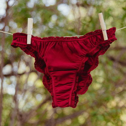 GK Red Frilly Panties